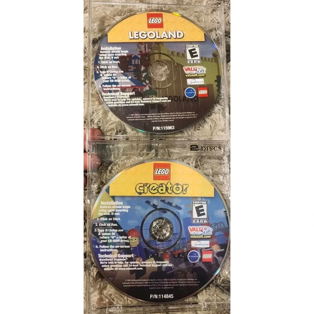 LEGO LEGOLAND CREATOR PC VIDEO GAME RATED‎ EVERYONE VALUSOFT VIRTUAL BUILDING